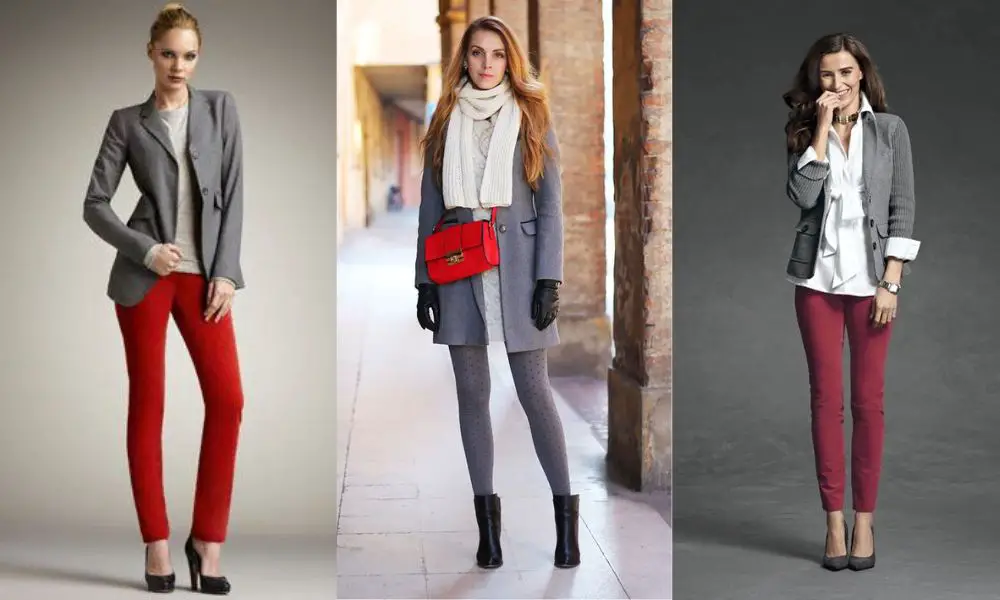 Red Go With Grey Clothes 03