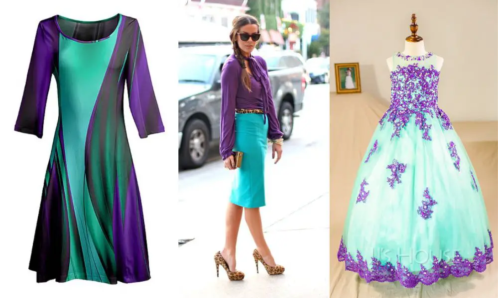 Turquoise Color to Combine With Lavender Clothes
