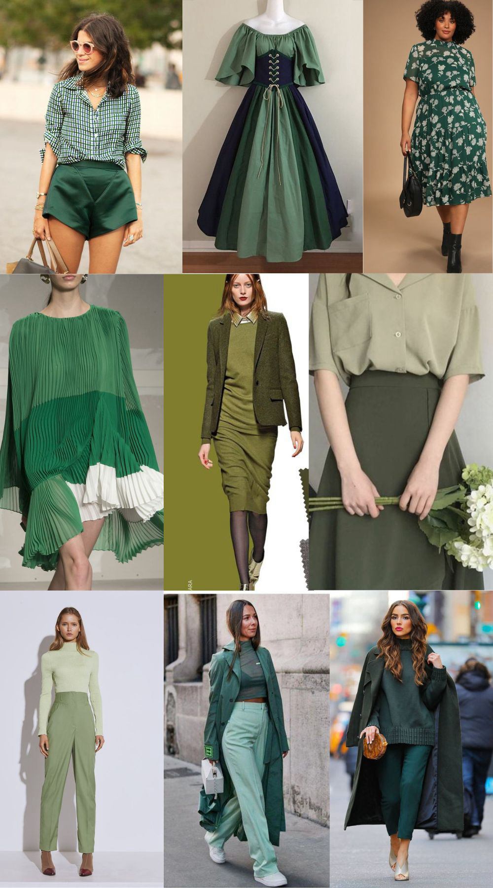 Varying Shades of Green