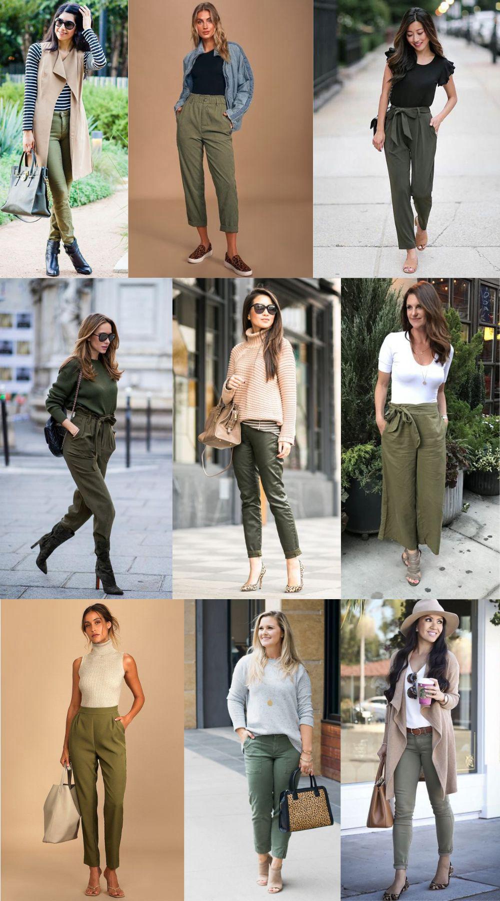 What to Wear with Olive Green Pants