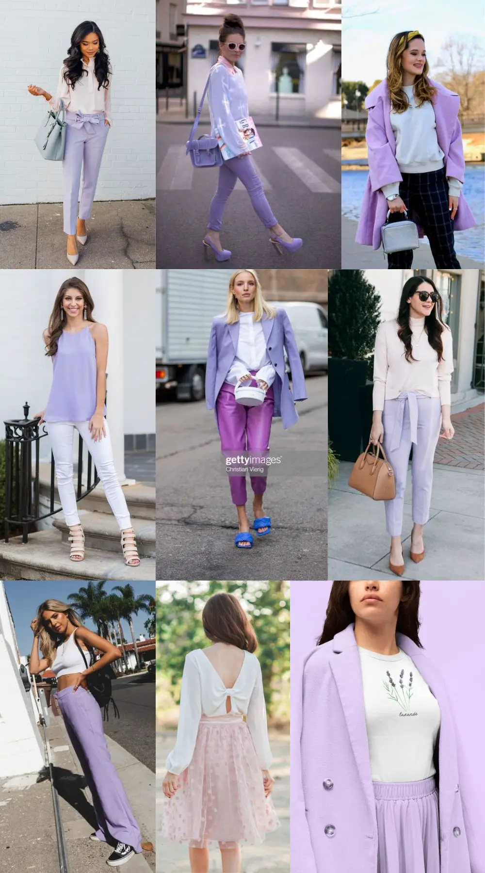 White to Combine With Lavender Clothes