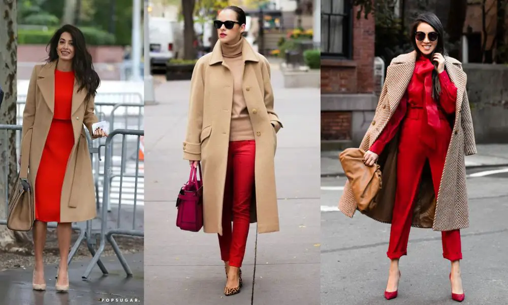 Beige And Red Clothes 01