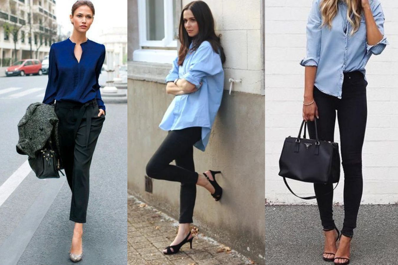 Blue shirts Go With Black Pants