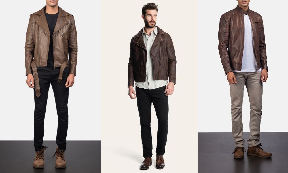Brown Shoes & Brown Leather Jacket02