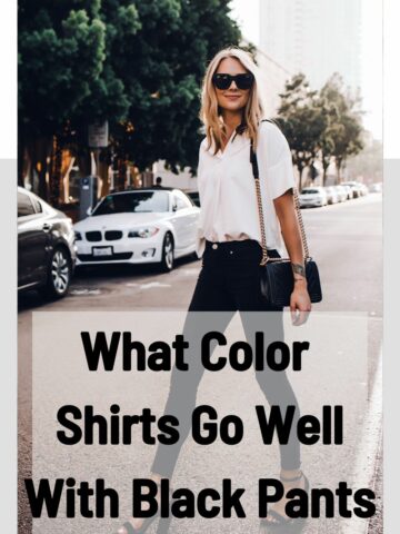 What Color Shirts Go Well With Black Pants