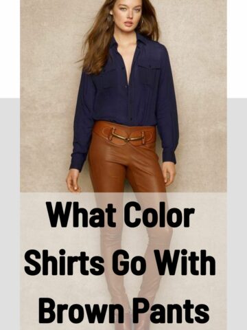 What Color Shirts Go With Brown Pants