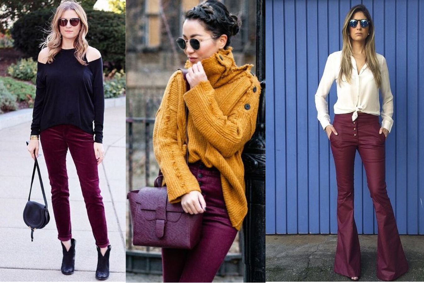 What Colors Shirts Go Well With Burgundy Pants
