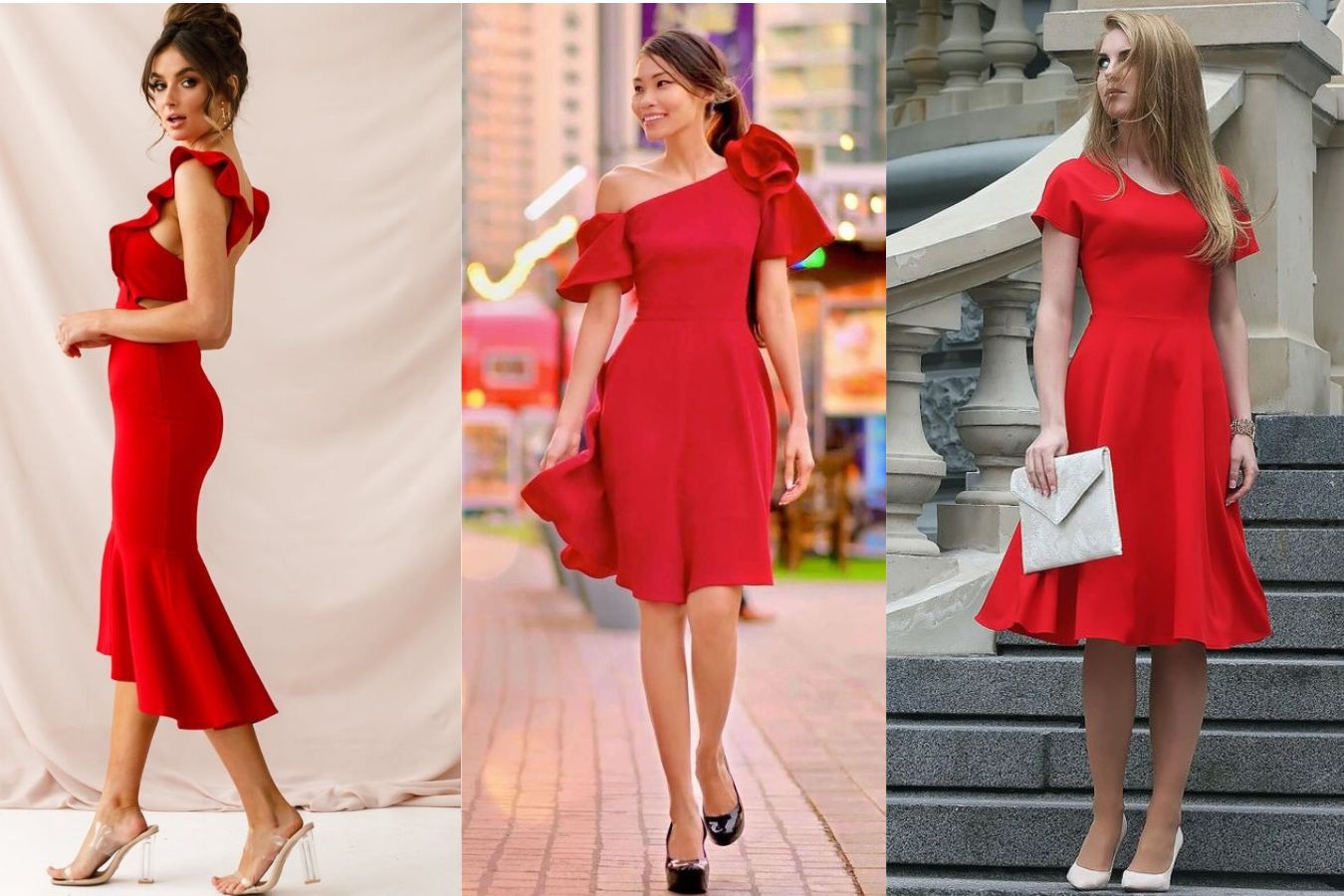 What Colors of Shoes Go with a Red Dress