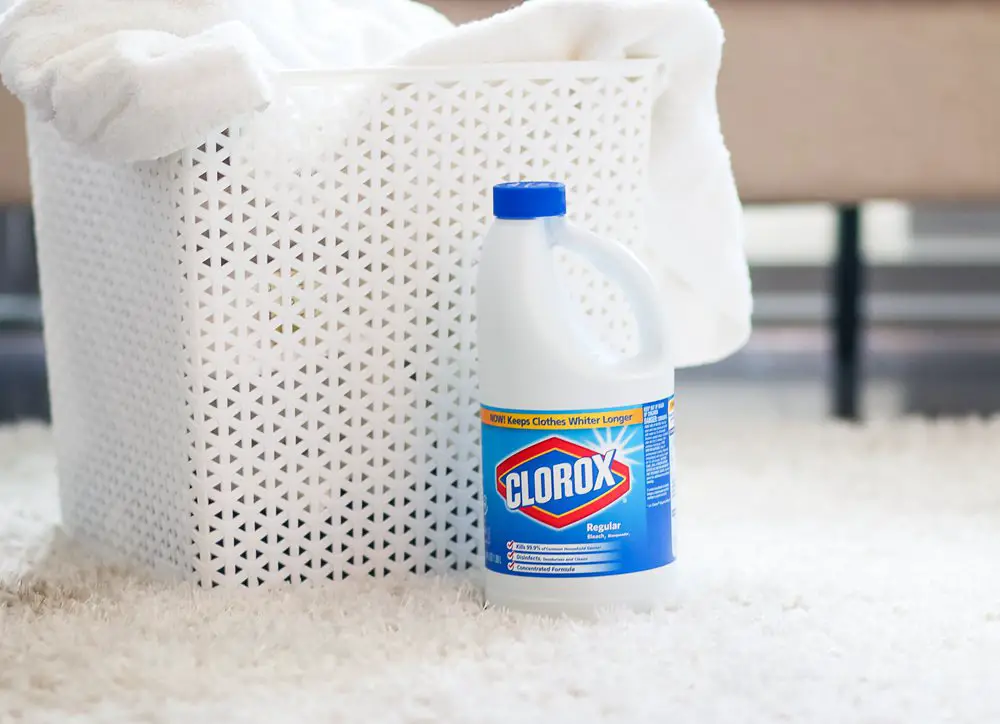 using bleach to remove the urine smell from clothing