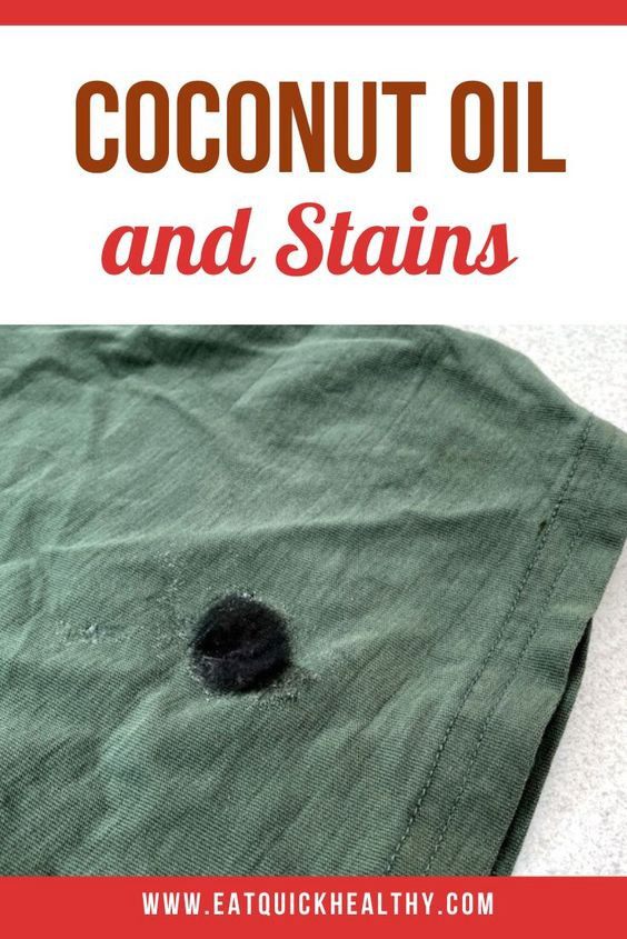 Coconut Oil Stain Clothes