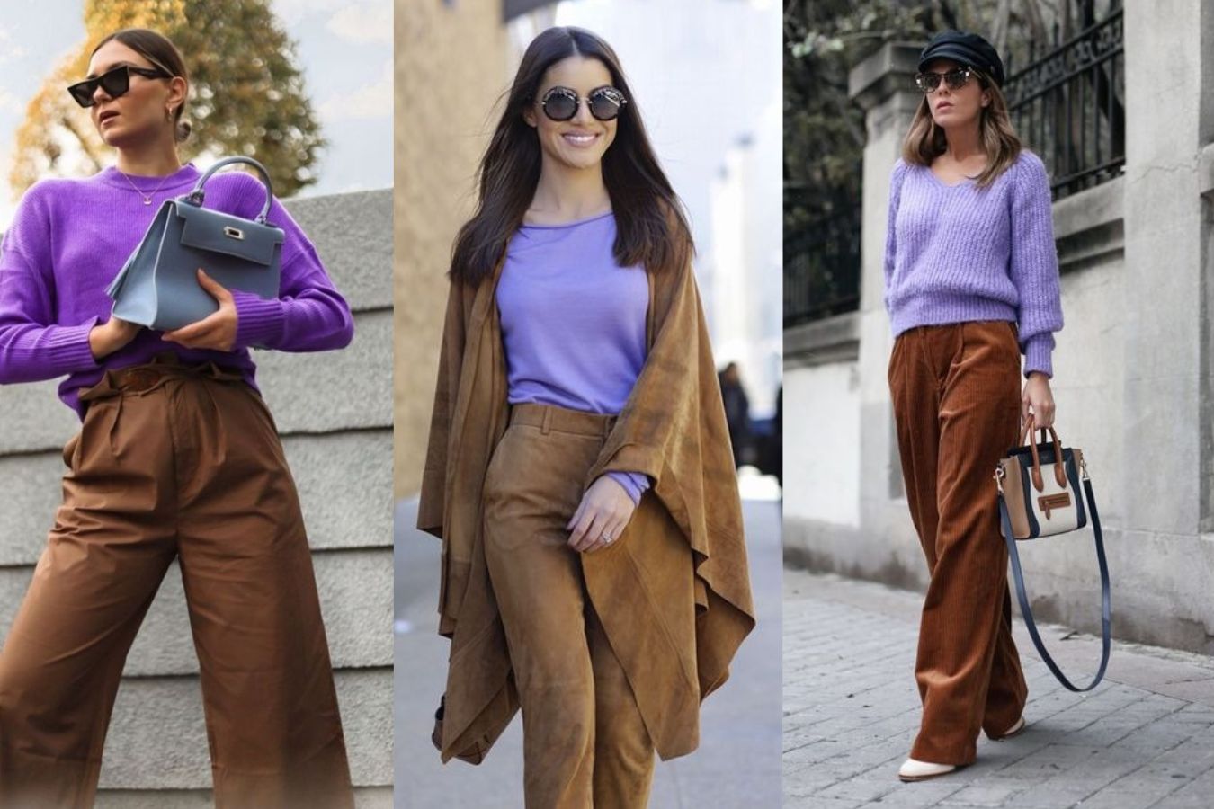 Purple With Tan