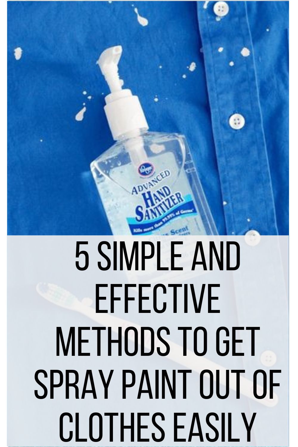 5 Simple And Effective Methods To Get Spray Paint Out Of Clothes Easily