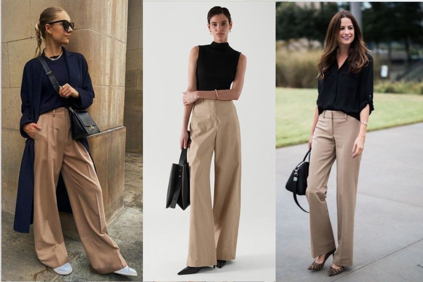 Black And Khaki Pants