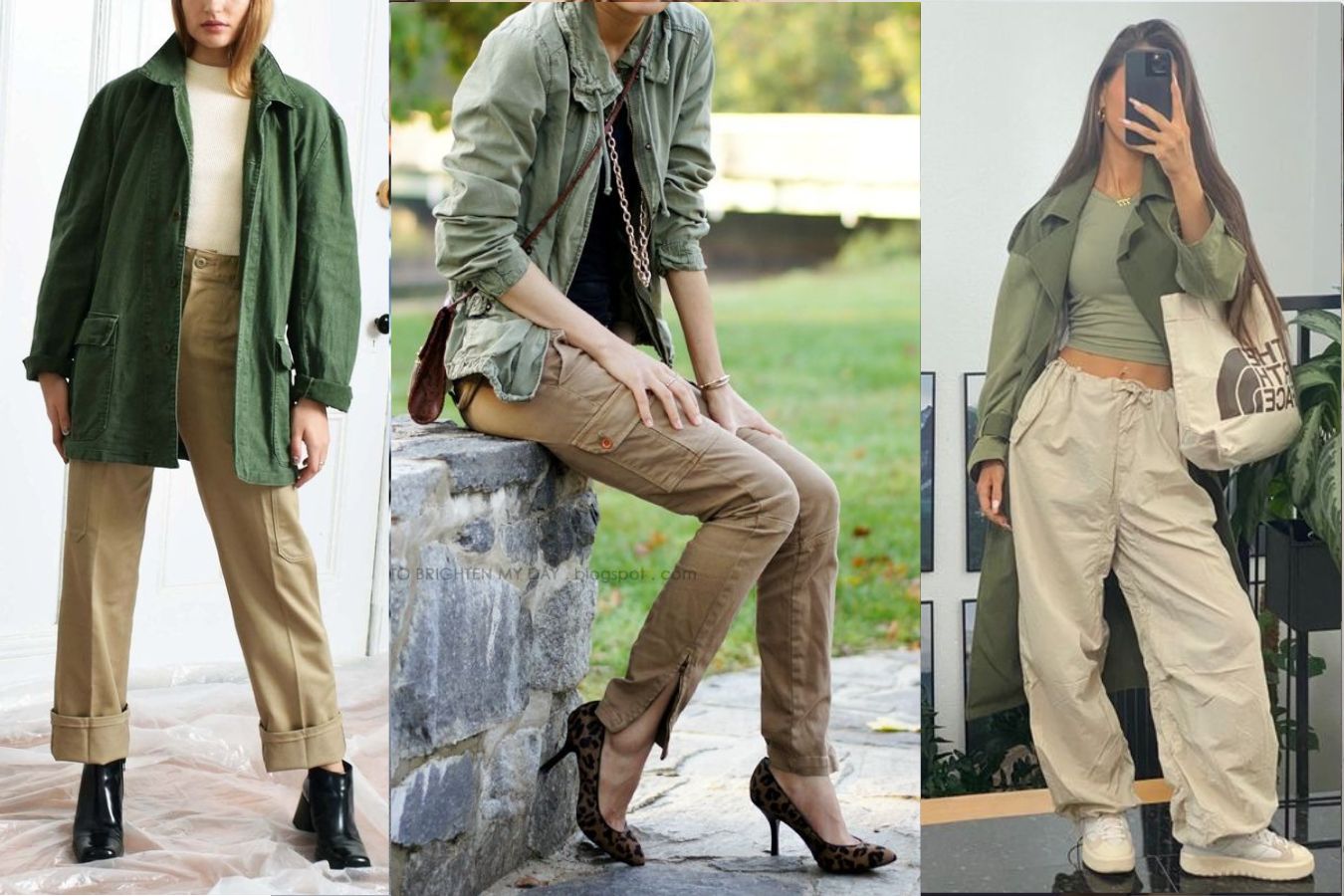 Green And Khaki Pants