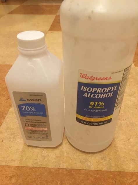 Isopropyl Alcohol To Get Sticker Residues Off Clothes