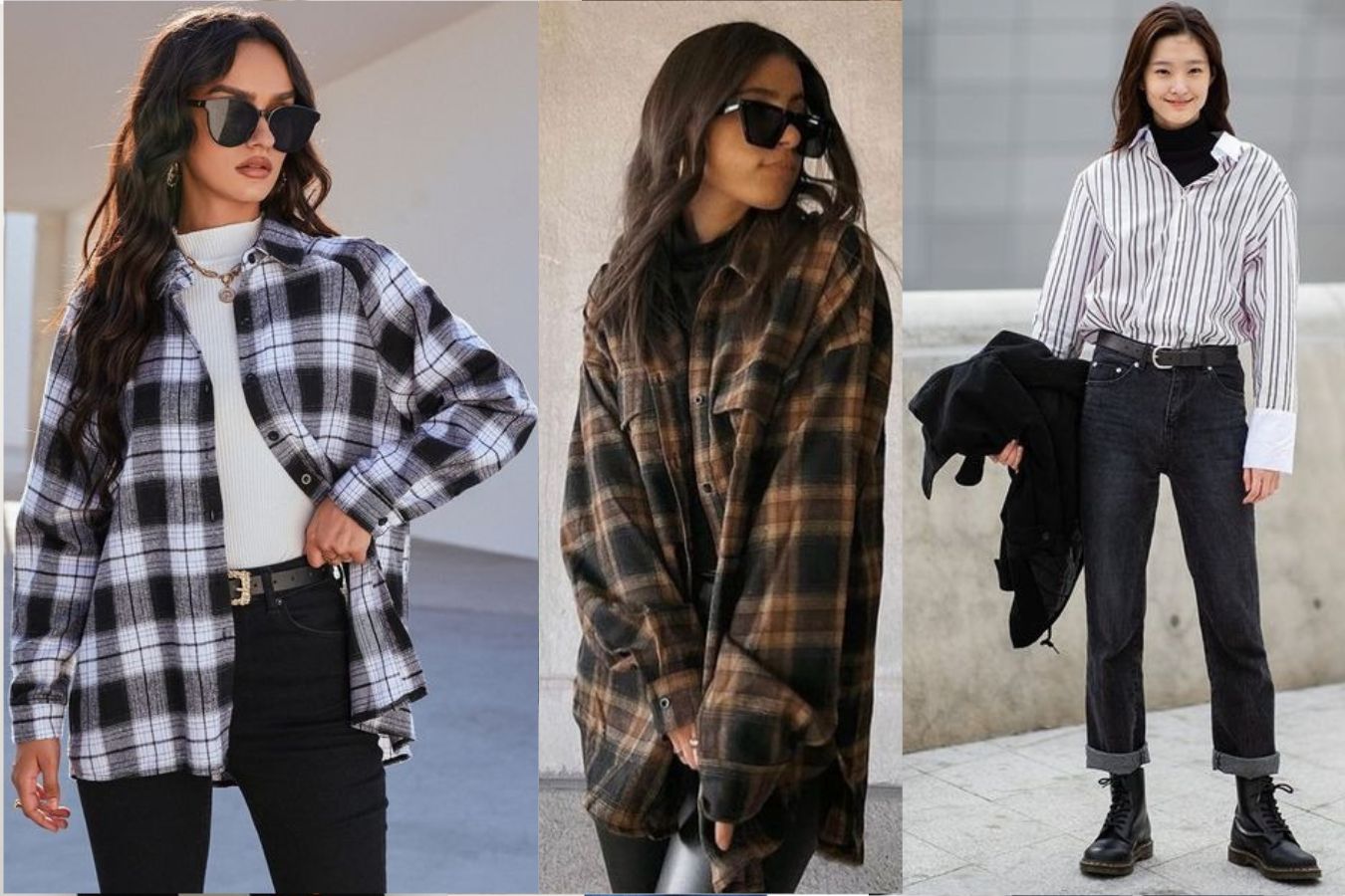 Pair Turtleneck With A Flannel Button-down