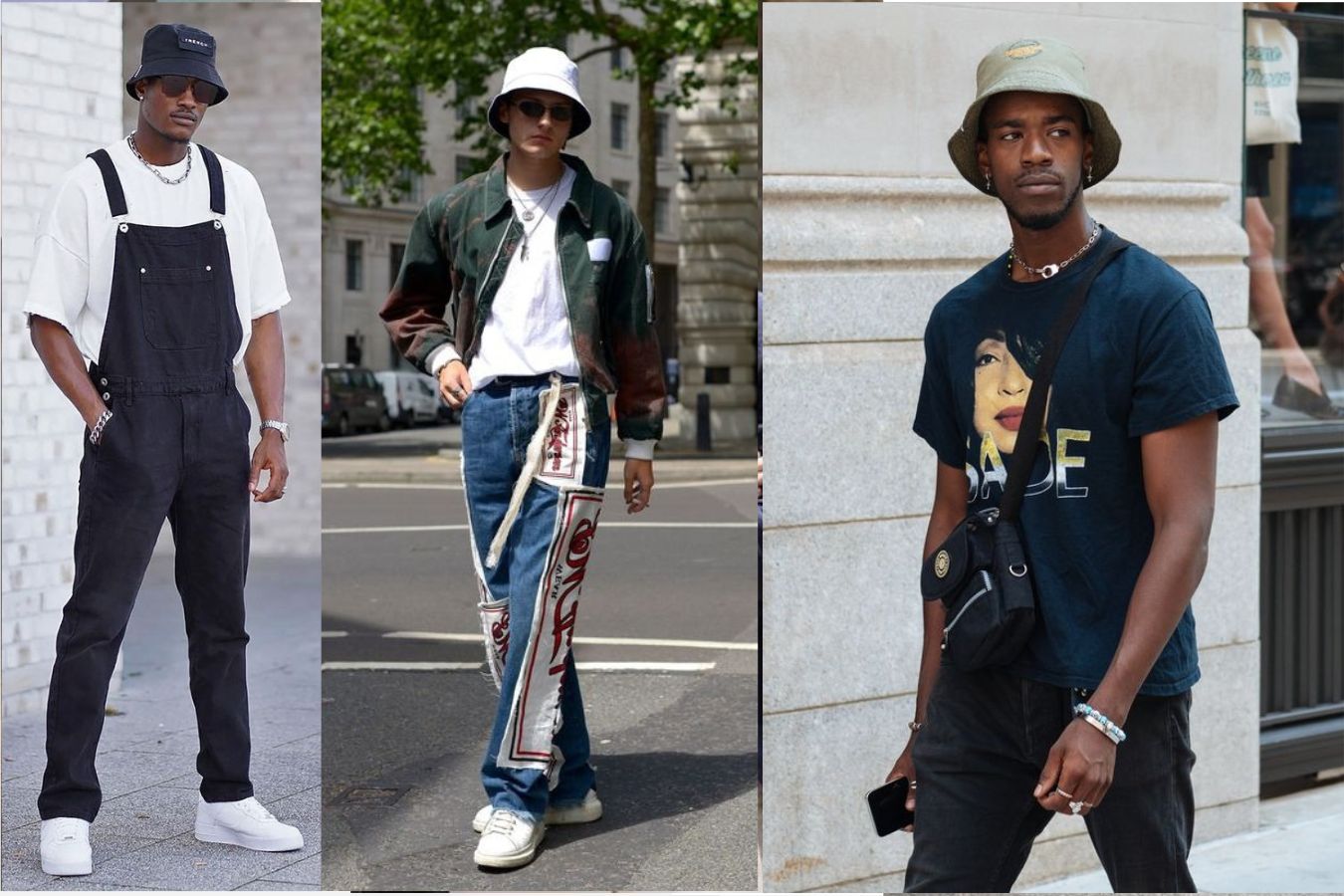 Wear a Bucket Hat With Classic T-shirt And Jeans