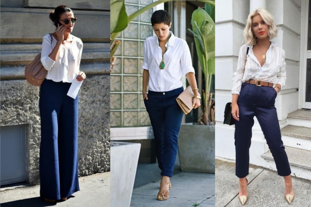 What Color Shirt Goes With Navy Blue Pants (Fashion 2023)