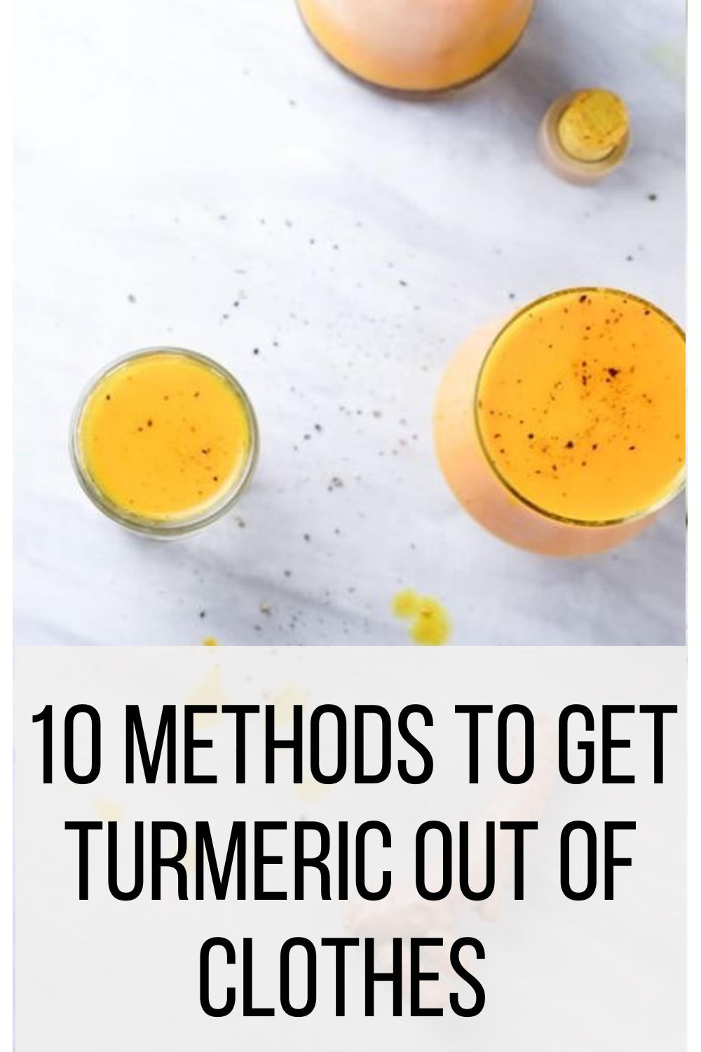 10 Methods to Get Turmeric Out of Clothes