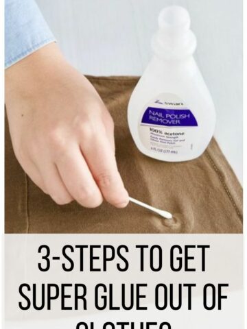 3-Steps to Get Super Glue Out of Clothes