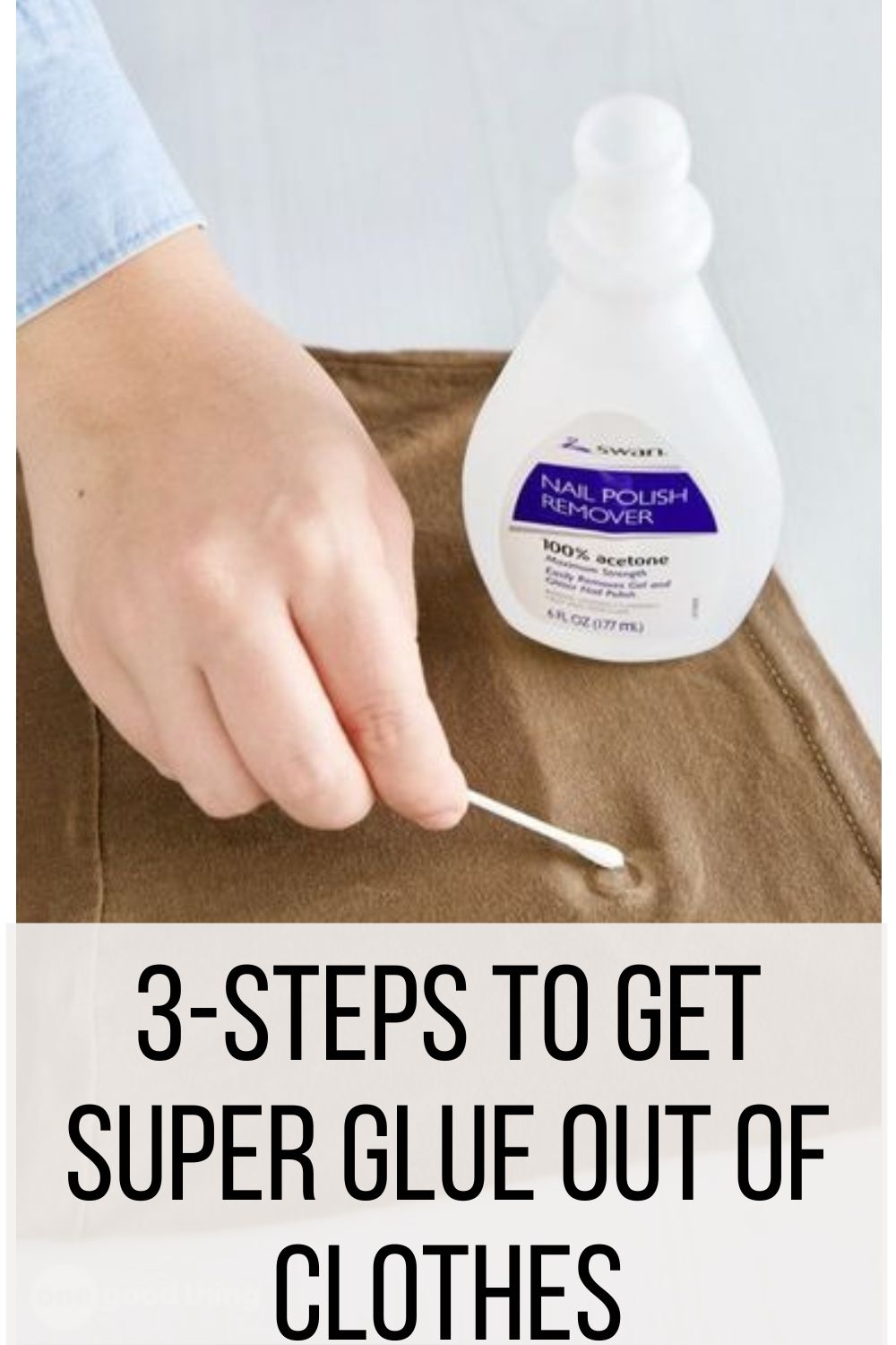 3-Steps to Get Super Glue Out of Clothes