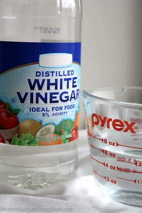Apply a solution of water and vinegar