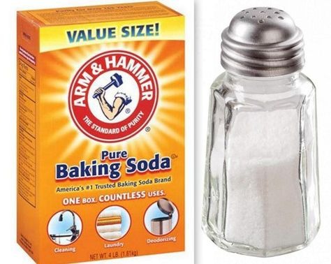 Baking Soda, Salt & Water Paste