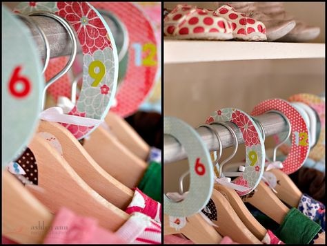 Closet Dividers to organize baby clothes