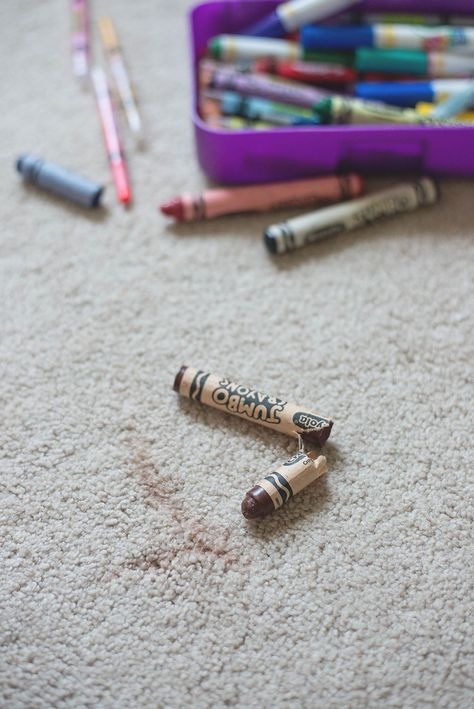 How to Get Melted Crayons Off From the Carpet