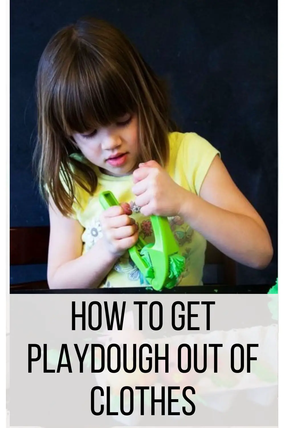 How to Get Playdough Out of Clothes