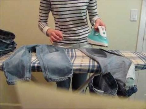 Iron Pressing To Shrink Your Jeans