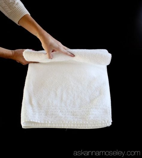 Rolled Fold to Fold a Washcloth