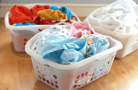 Sorting and Separating Laundry by Color