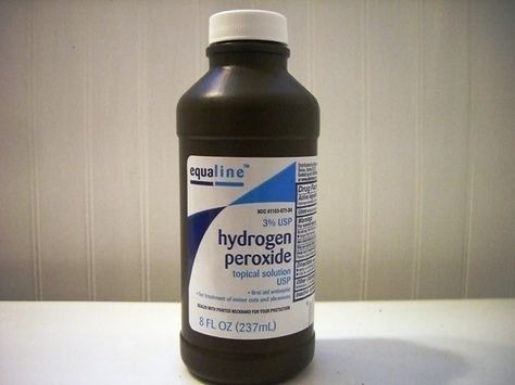 Treat the stain with Hydrogen Peroxide