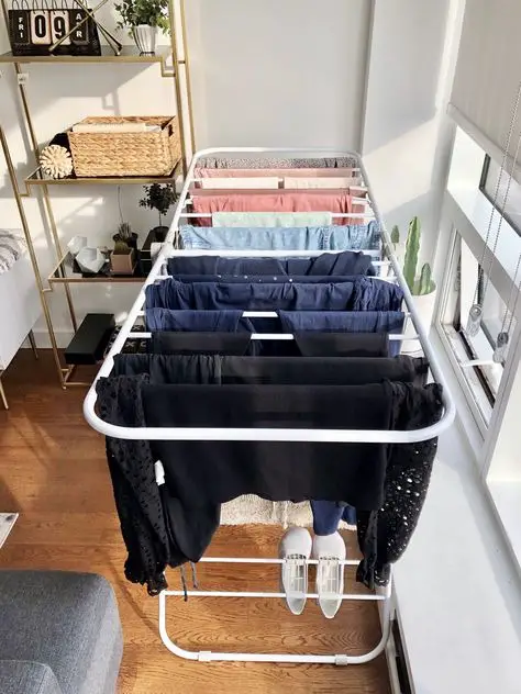 Use a Clothes Rack to Air Dry Clothes Fast