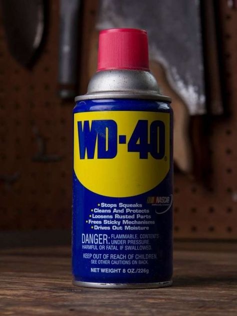 WD-40 and oxygen bleach