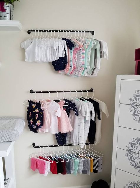 Wall Storage to organize baby clothes
