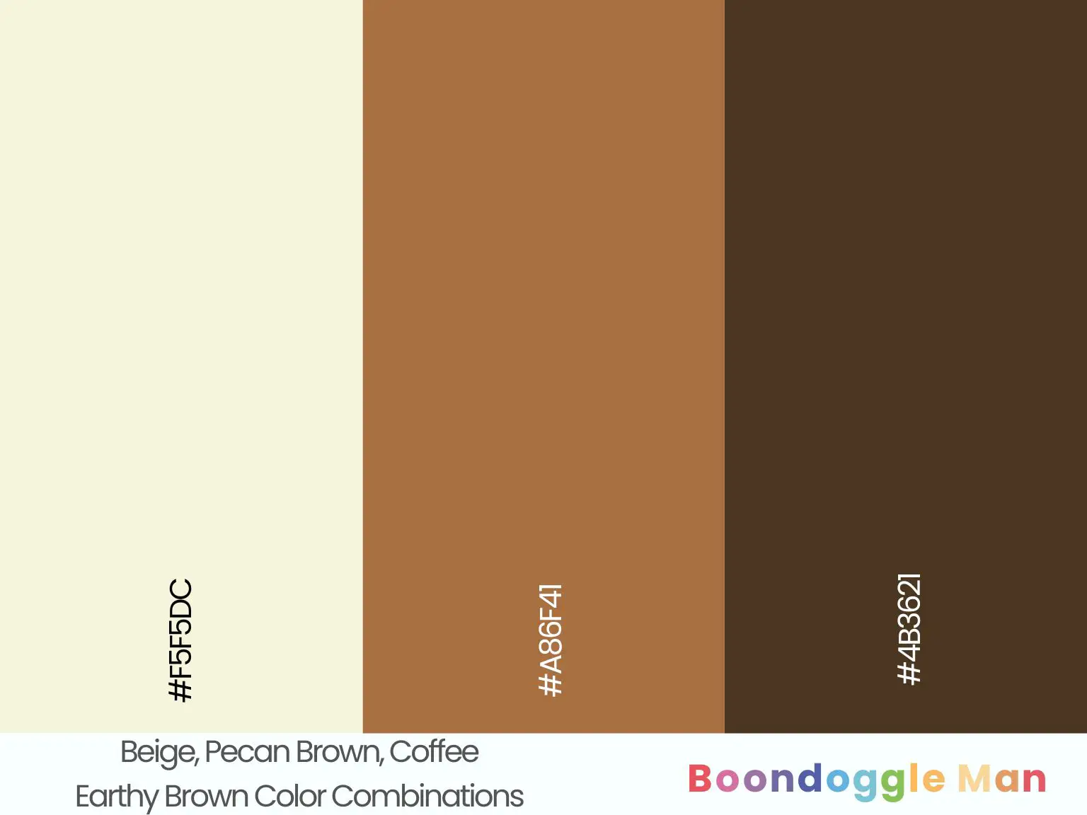 Beige, Pecan Brown, Coffee