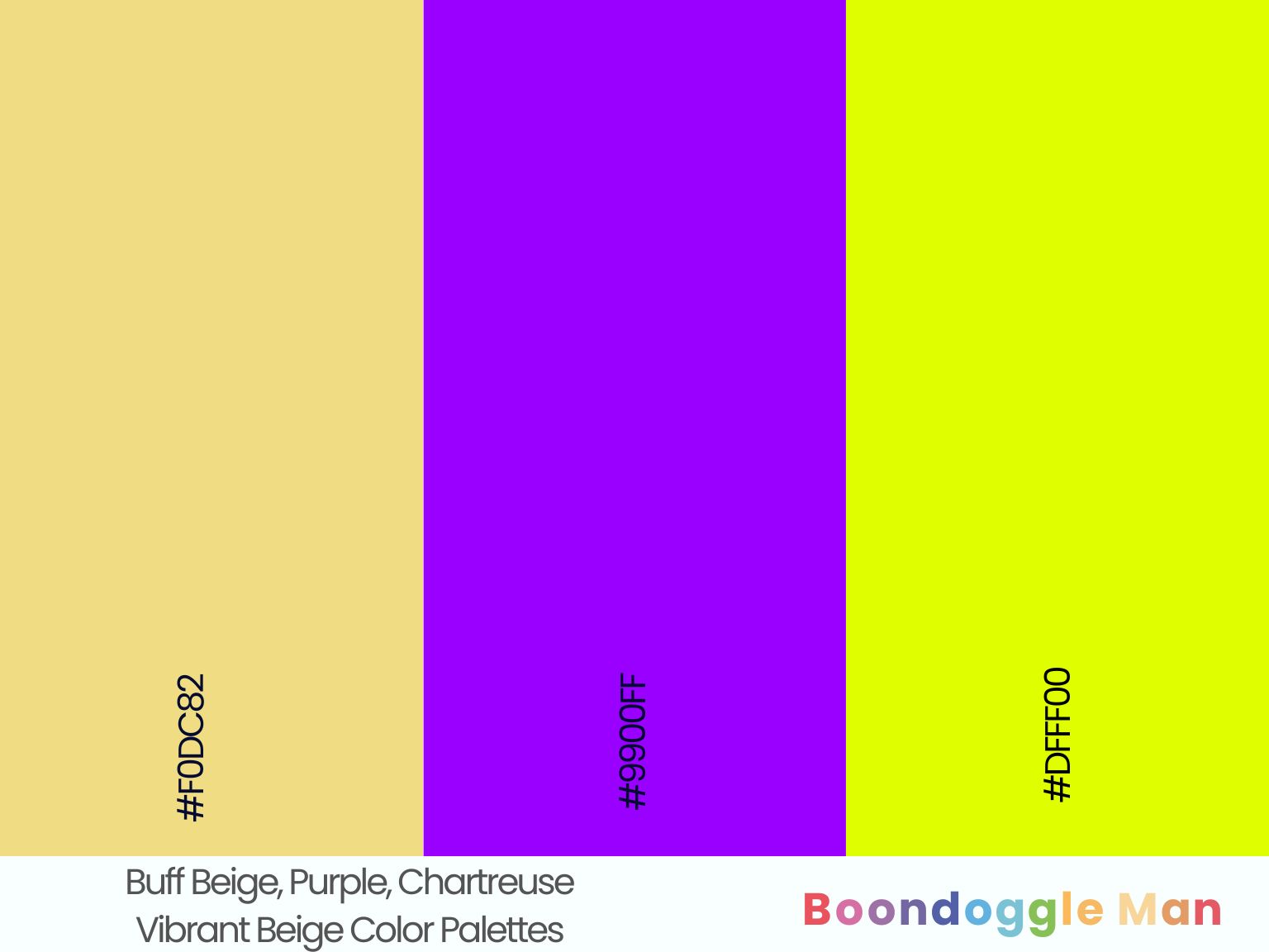 Buff Beige, Purple, Chartreuse