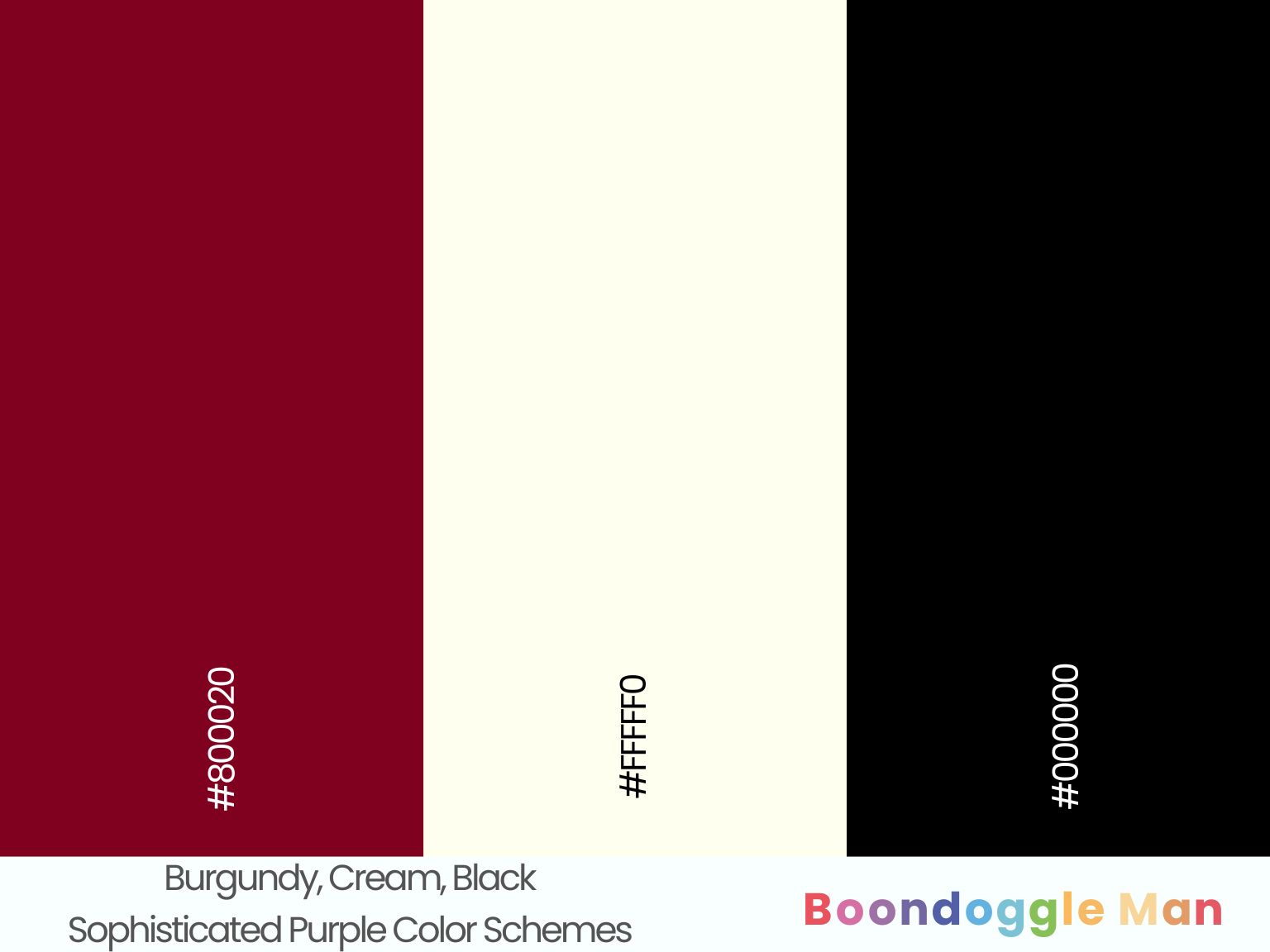 Burgundy, Cream, Black