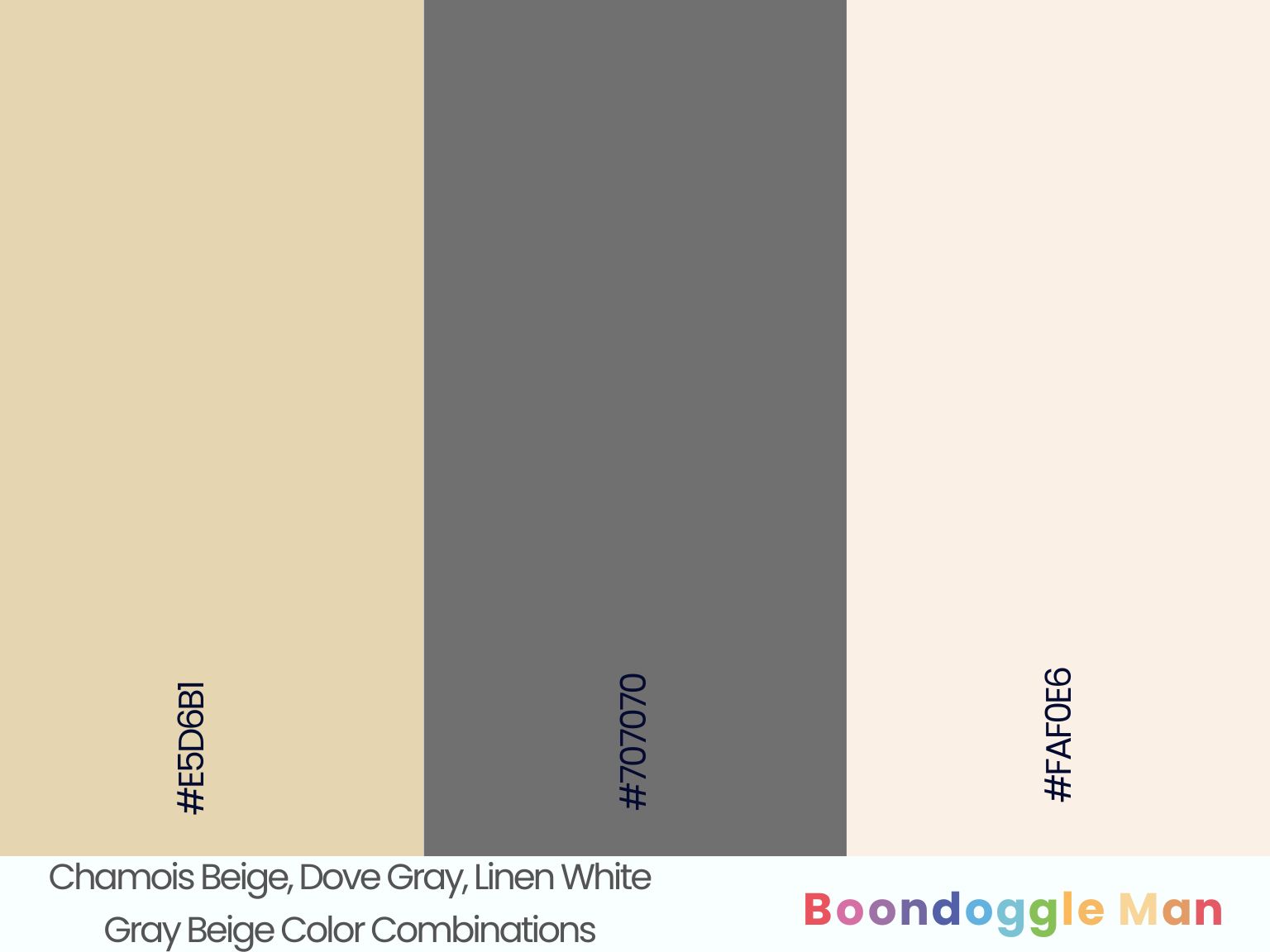 Chamois Beige, Dove Gray, Linen White