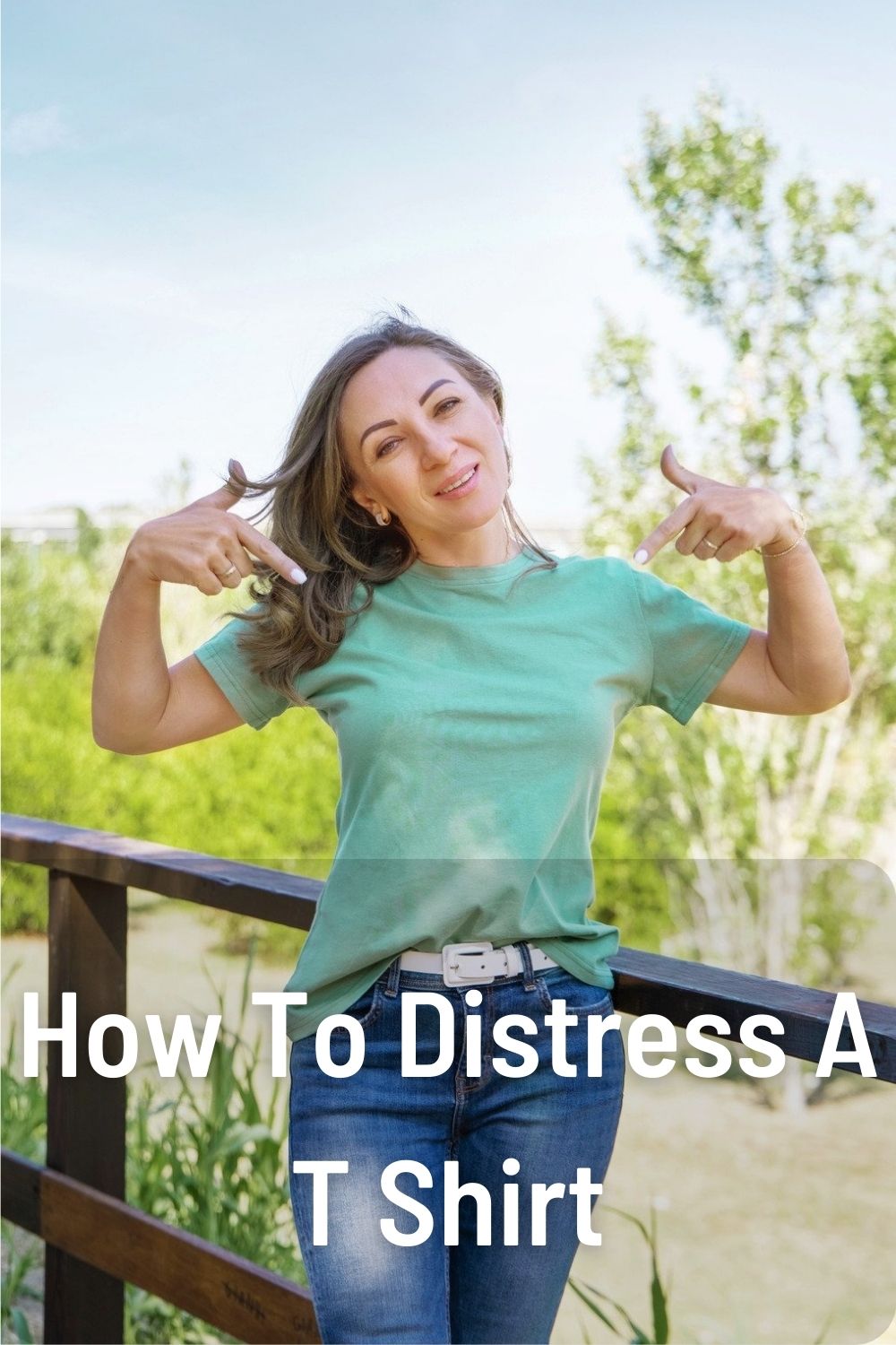 How To Distress A T Shirt