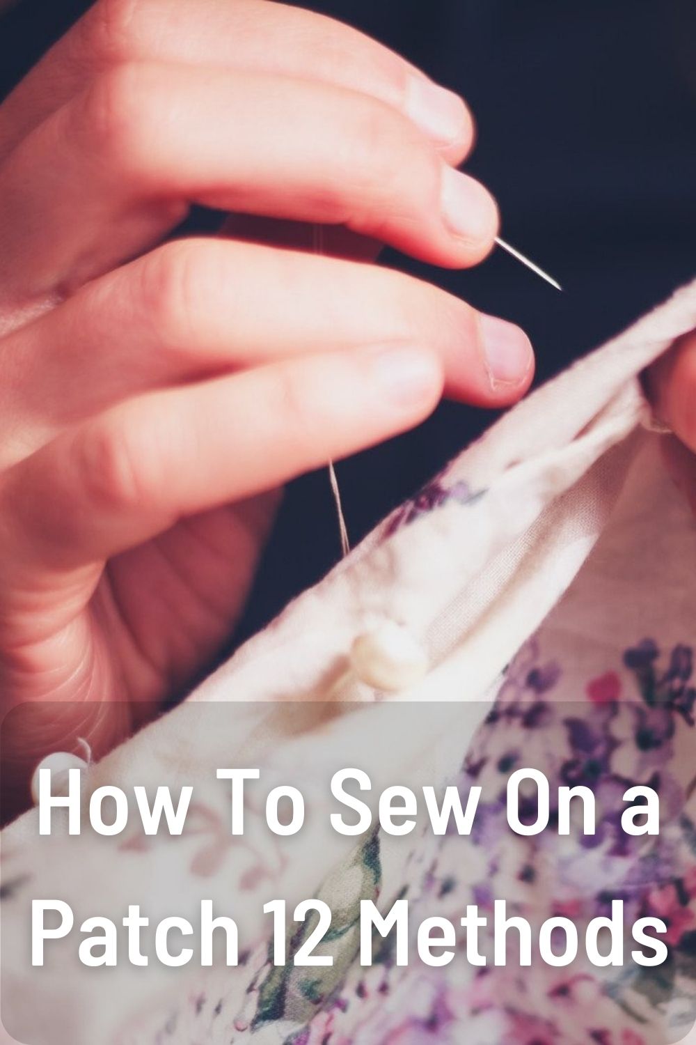 How To Sew On a Patch