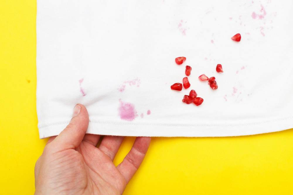 How to Remove Fresh Pomegranate Juice Stains