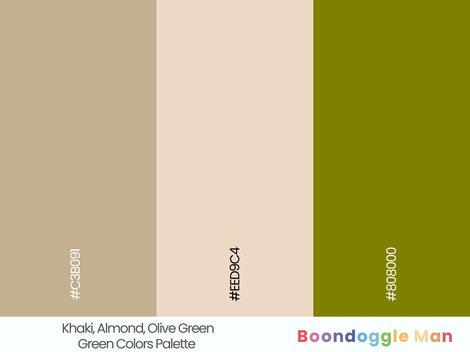 Khaki, Almond, Olive Green