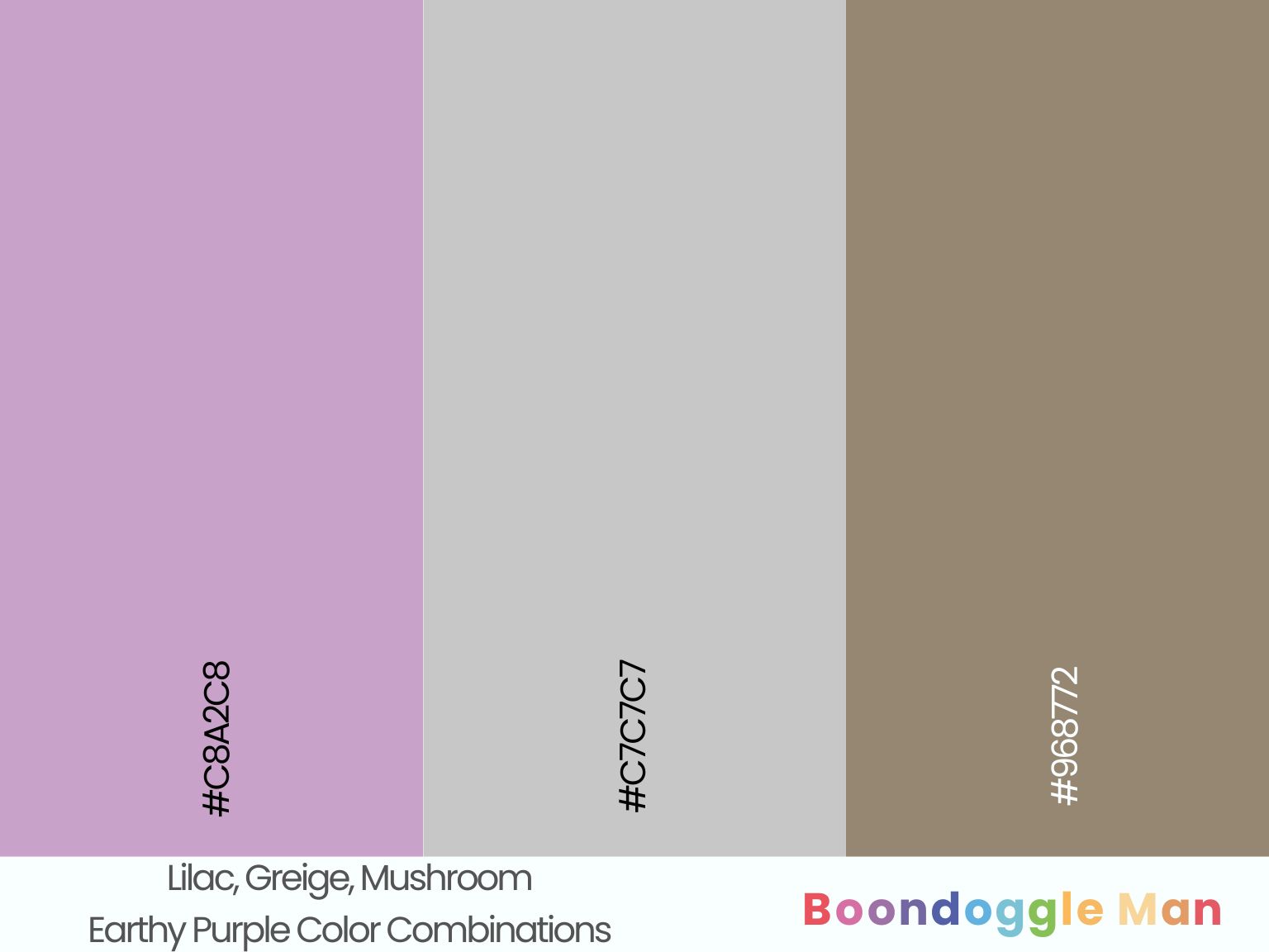 Lilac, Greige, Mushroom