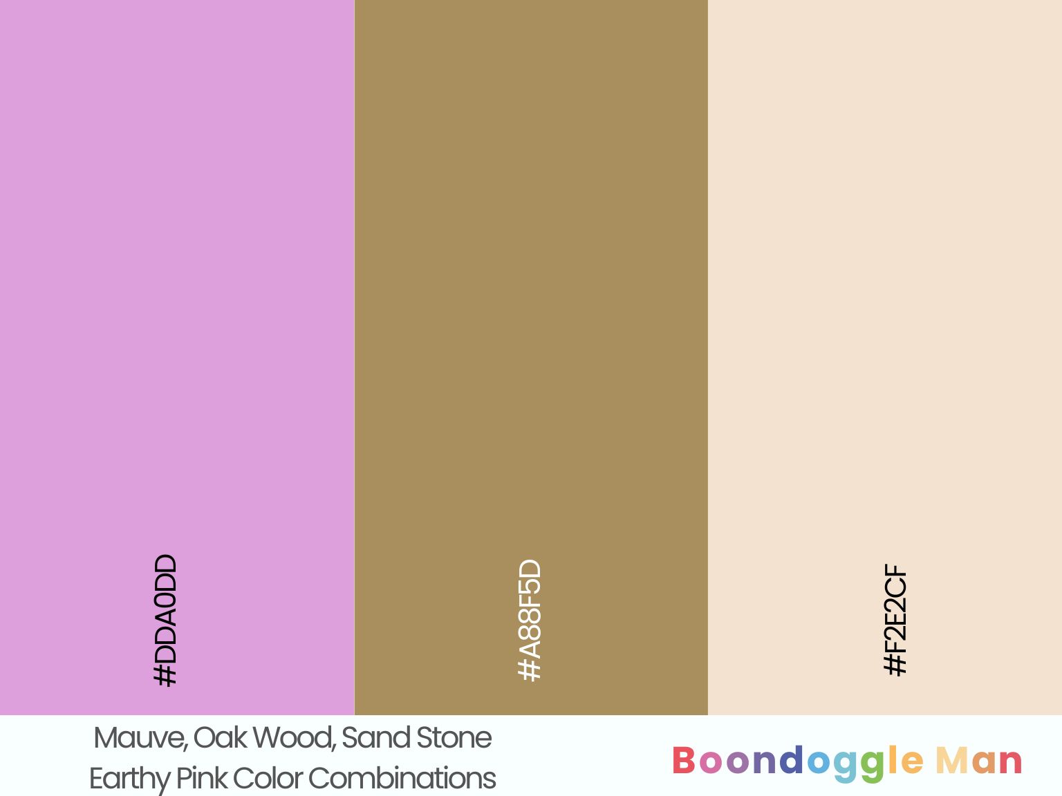 Mauve, Oak Wood, Sand Stone