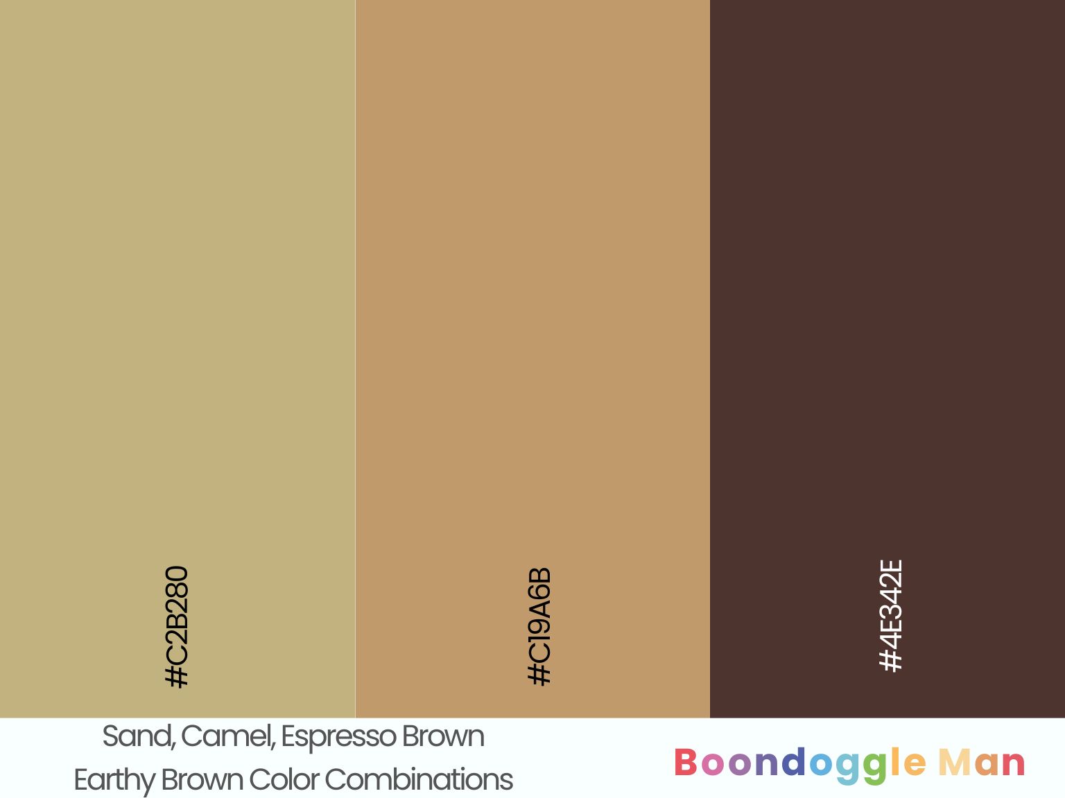 Sand, Camel, Espresso Brown