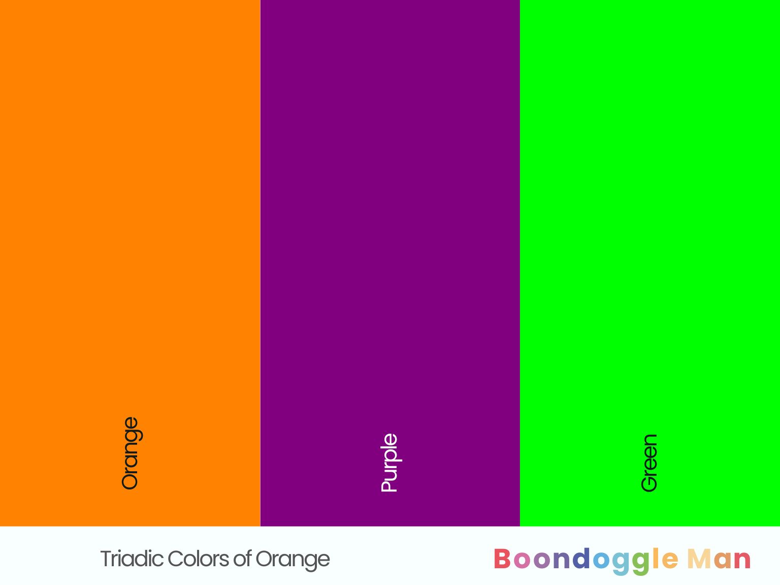 Triadic Colors of Orange