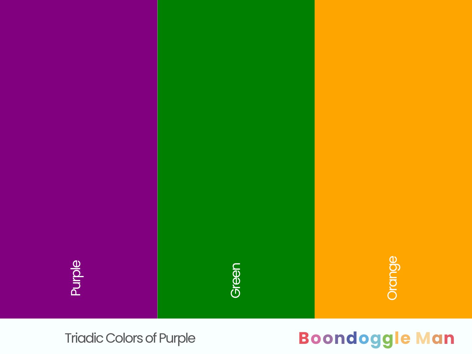 Triadic Colors of Purple